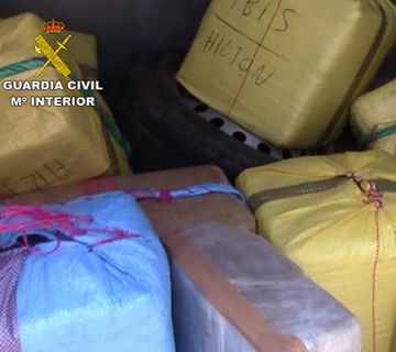 Desarticulada una organización dedicada al tráfico de hachís