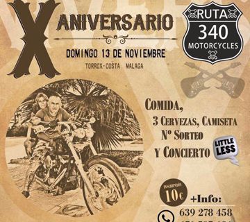 Ruta 340 celebra su X aniversario