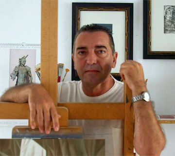 El pintor malagueño Barberán expone en la sala municipal