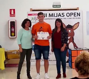 Un nerjeño cuarto en el III Mijas Open del Cubo de Rubik