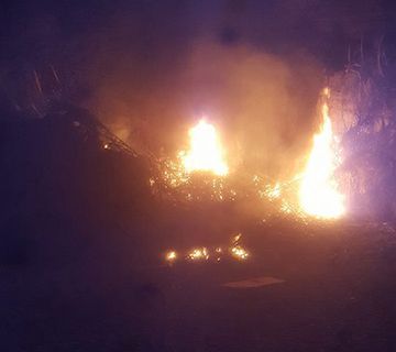 Se produce un incendio en Burriana