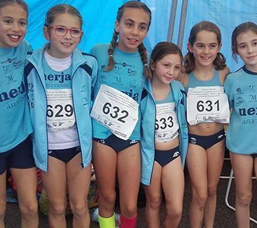 Los alevines del Cueva de Nerja-Uma campeones de Andalucía de campo a través