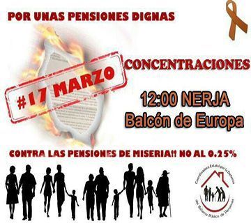 Concentración por unas pensiones dignas