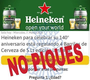 La Policía advierte sobre el timo de los barriles gratuitos de cerveza