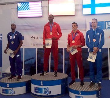 El saltador de altura del Nerja, Lysvanys Pérez, campeón del mundo