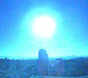 Una bola de fuego iluminó la noche del sábado