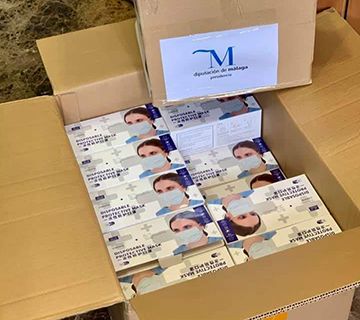 El Ayuntamiento recibe 2.200 mascarillas por parte de Diputación