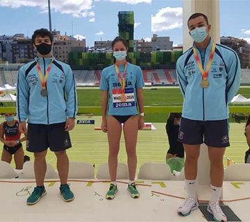 Siete nuevas medallas para el CNA en el Nacional sub20