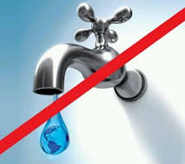 Corte temporal del suministro de agua