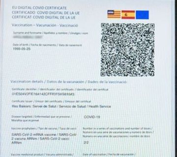 El pasaporte Covid, obligatorio para mayores de 12 años