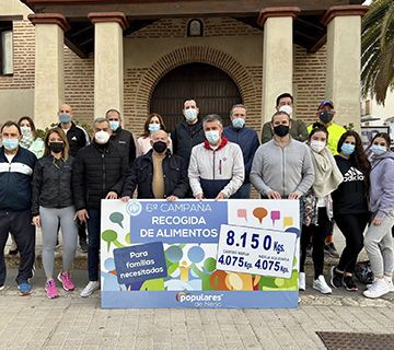 El PP de Nerja recauda más de 8.150 kilos de comida