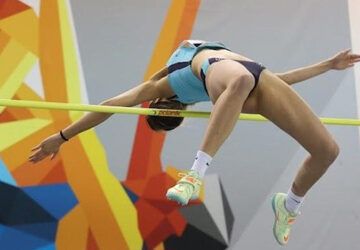 Una Stancev, récord de Andalucía en salto de altura