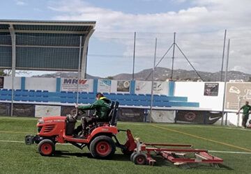 Trabajos de mantenimiento en el Pepe Luis Bobadilla