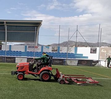 Trabajos de mantenimiento en el Pepe Luis Bobadilla