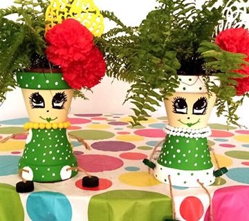 Taller de decoración y pintura de maceteros