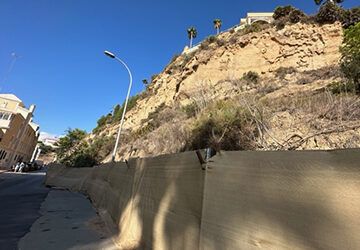 Obras de estabilización del talud de Burriana
