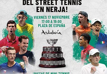 Street tennis en la Plaza de España