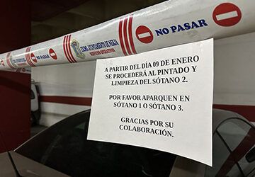 Pintado del parking municipal Balcón de Europa