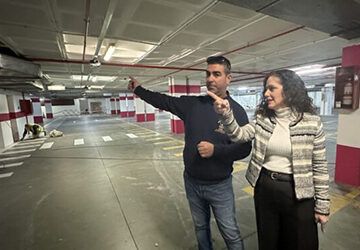 Trabajos de mejora en el parking del Balcón de Europa