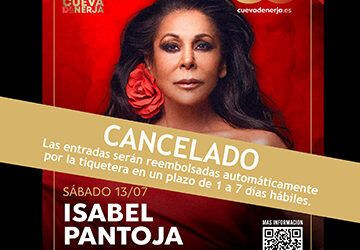 Isabel Pantoja cancela su concierto en Nerja