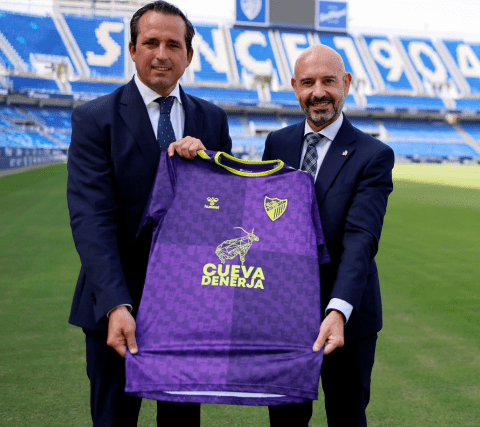 La Fundación Cueva de Nerja, nuevo patrocinador del Málaga CF