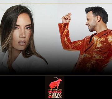 India Martínez y Luis Fonsi en el Festival de la Cueva