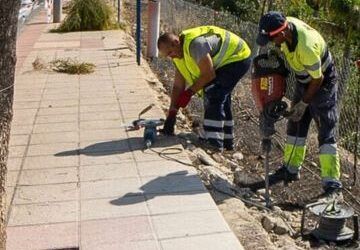 Comienzan las obras de ampliación del acerado entre Nerja y Maro