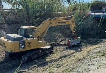 Dan comienzo los trabajos de limpieza y desbroce del río Seco