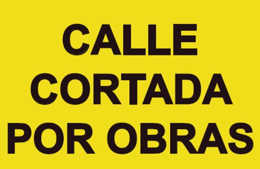 Calle La Cruz cerrada al tráfico por obras hasta el domingo