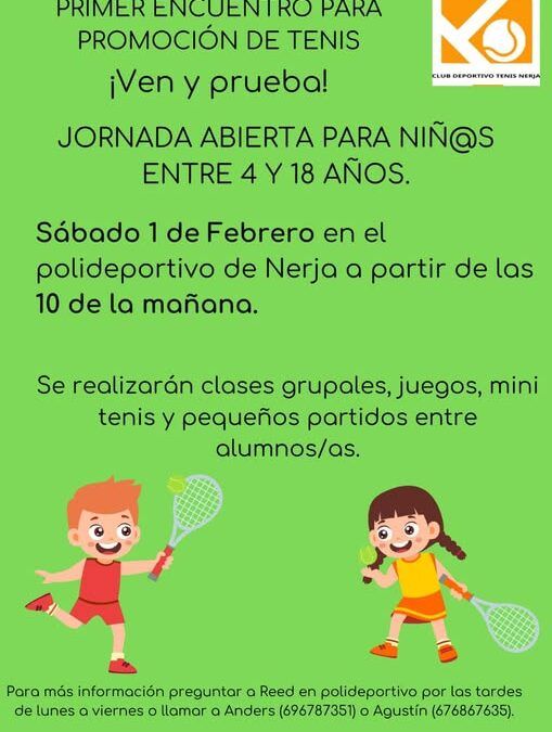 El tenis se vive en Nerja con una jornada para jóvenes