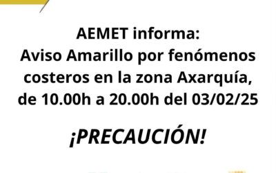 Nerja en alerta amarilla por fuerte oleaje este 3 de febrero