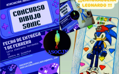 Leonardo Giacomelli, ganador del concurso de dibujo de Sonic en Nerja