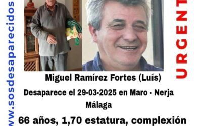 Alerta en Nerja por la desaparición de Miguel Ramírez Fortes