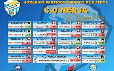 Fin de semana de emociones para el CD Nerja: horarios y partidos