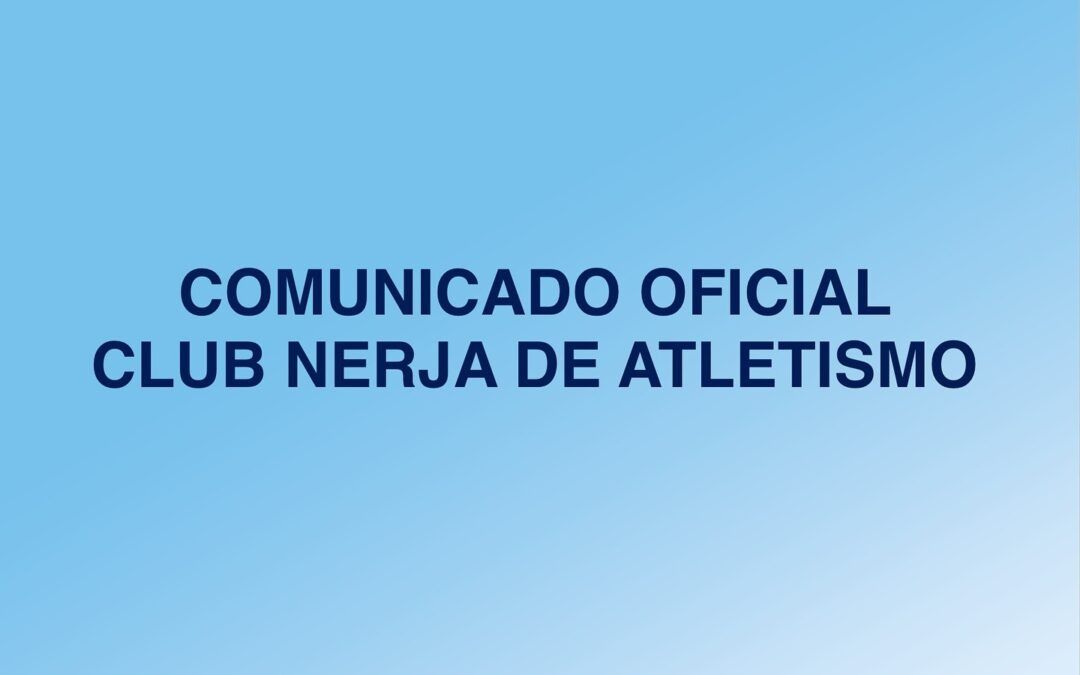 El Club Nerja de Atletismo reafirma su compromiso con el deporte limpio