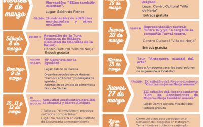 Aquí tienes el programa completo de actividades para el Día Internacional de las Mujeres