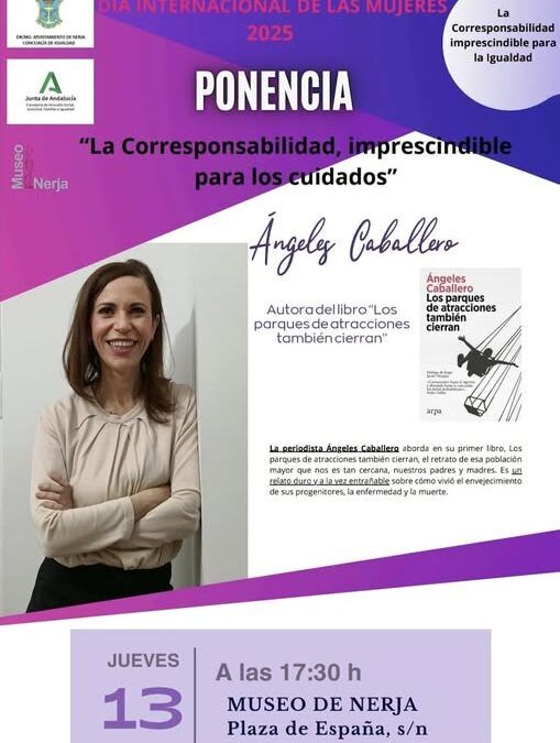 Ángeles Caballero hablará sobre los cuidados y la igualdad
