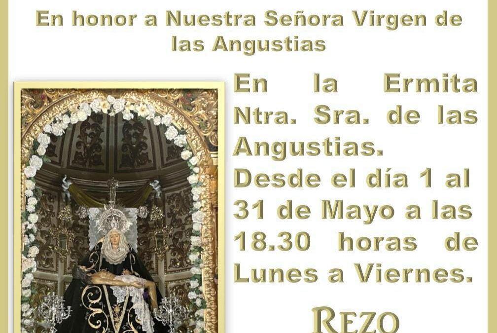 El Mes de María se celebra cada tarde en la Ermita