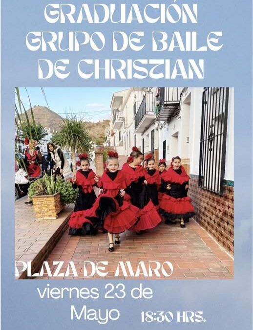 La plaza de Maro se llena de ritmo y emoción con la graduación del grupo de baile de Christian