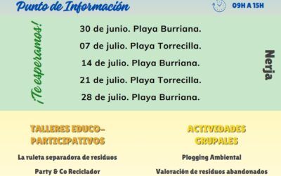 Nerja impulsa el reciclaje en sus playas con una campaña educativa y divertida