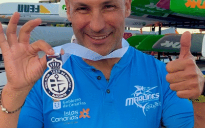 José Cánovas, campeón de España en kayak de mar