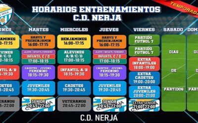 El CD Nerja publica sus horarios de entrenamiento para la temporada 2025/26