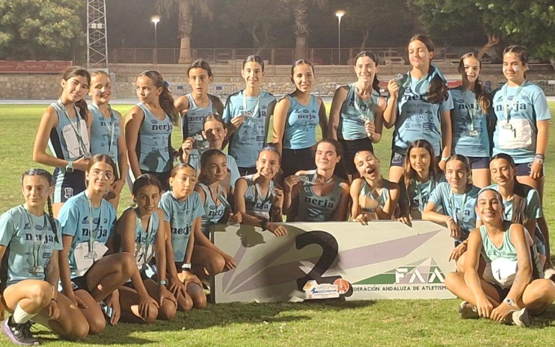 Éxito del Club Nerja Atletismo en los campeonatos andaluces sub-12 y sub-14