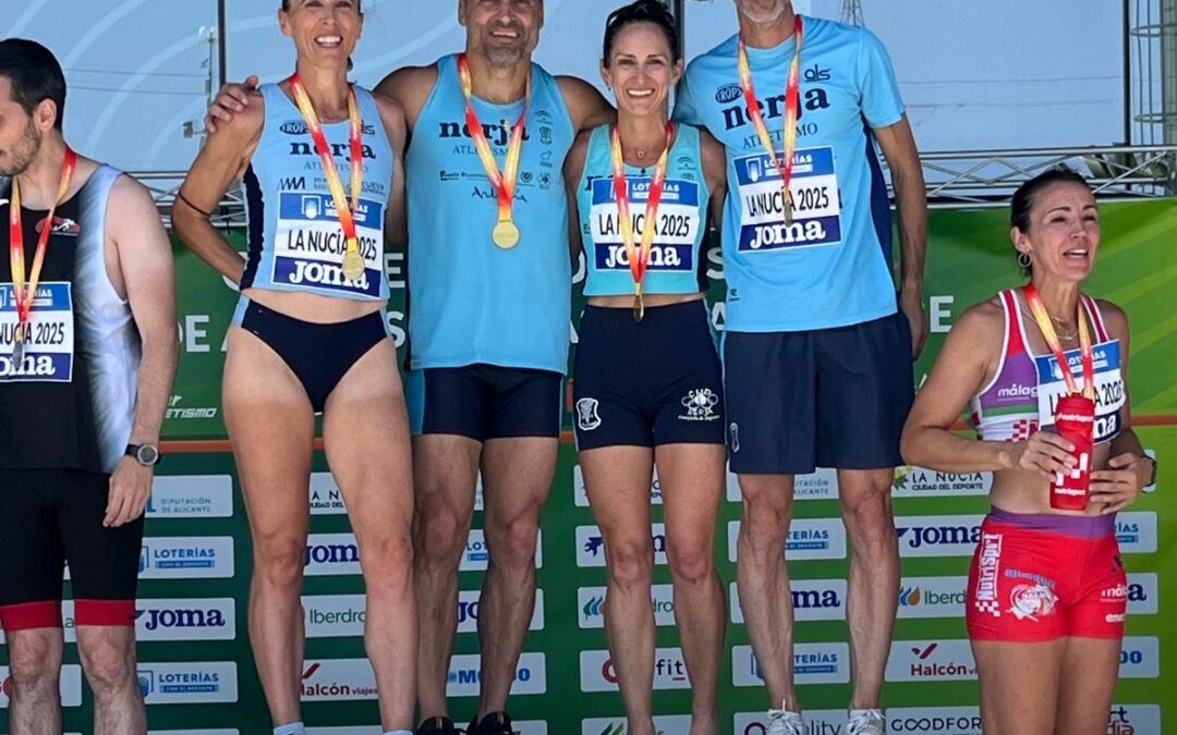 El Club Nerja de Atletismo suma 13 medallas en el Nacional Máster