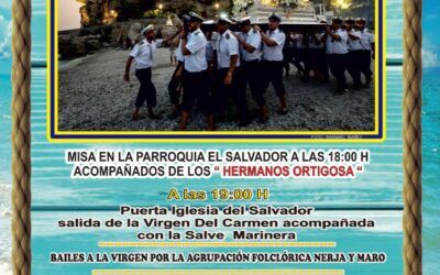 Todo preparado para la Festividad de la Virgen del Carmen en Nerja