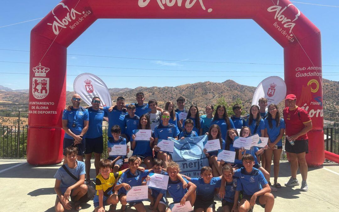 Diez podios para la Escuela Municipal de Natación de Nerja en Álora