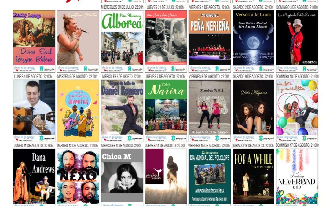 Verano en los Cangrejos celebra su 25º aniversario con 33 espectáculos