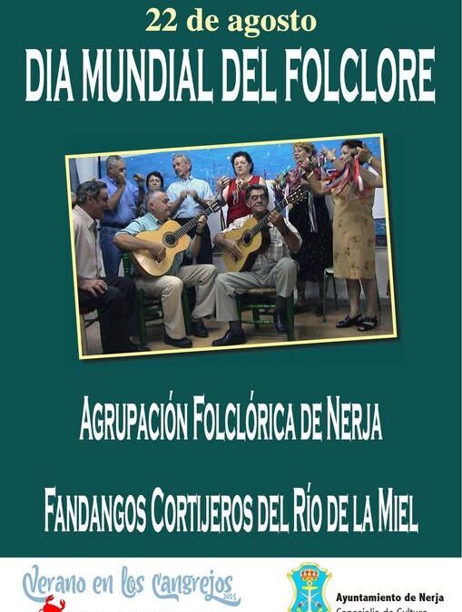Día Mundial del Folclore en Nerja con música tradicional en la Plaza de los Cangrejos
