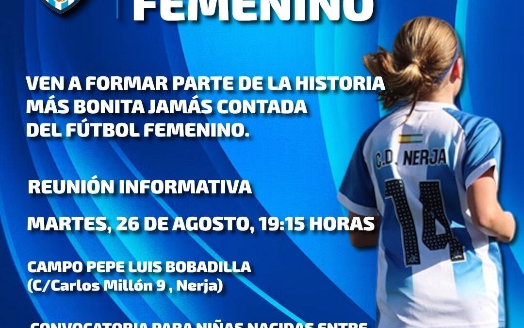 Reunión informativa para familias del fútbol femenino base en Nerja
