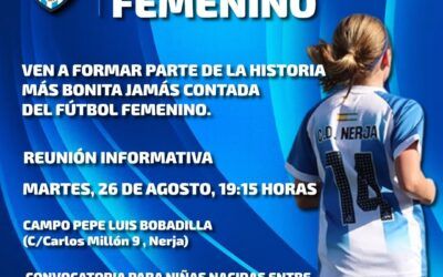 Reunión informativa para familias del fútbol femenino base en Nerja
